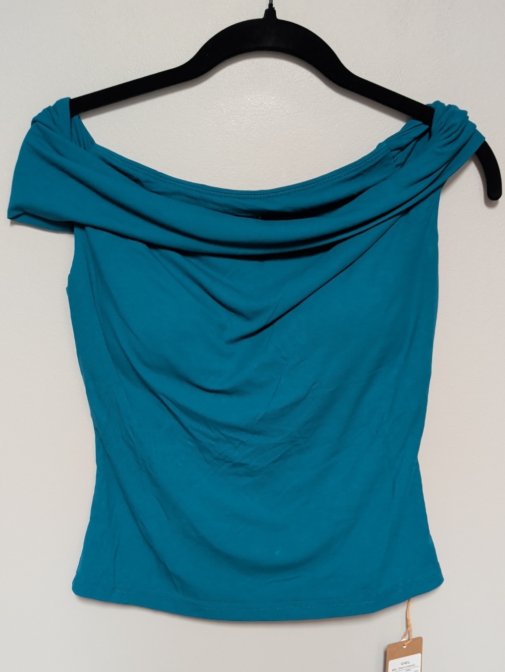 OGL Off-Shoulder Teal Blue Top